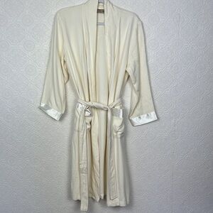 PNLP Penelope 100% Bamboo Cream Robe Soft Lounge Sustainable Minimalist Small